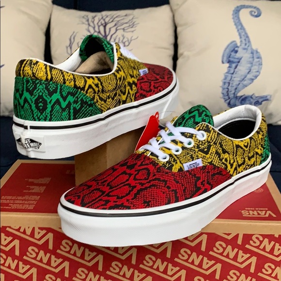 VANS ERA MULTI PYTHON Rasta/TrWht WMNS - Picture 5 of 16
